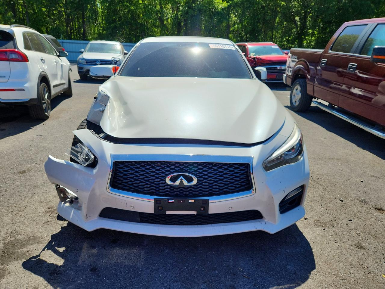 2016 Infiniti Q50 Red Sport 400 White vin: JN1FV7AP0GM420671