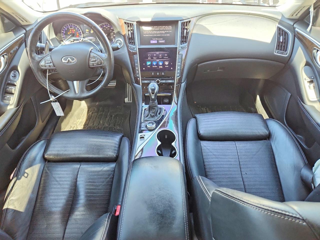 2016 Infiniti Q50 Red Sport 400 White vin: JN1FV7AP0GM420671