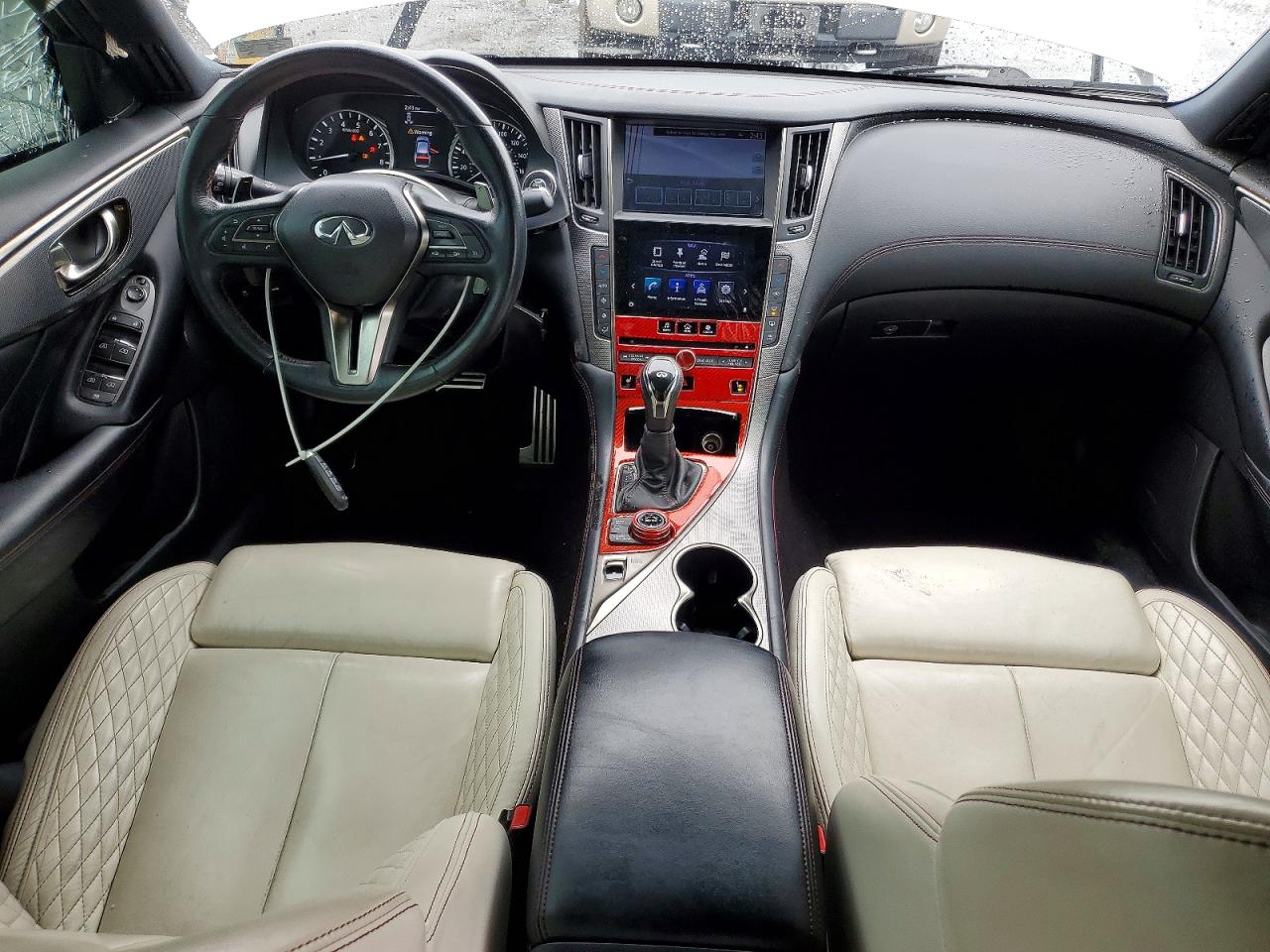 2019 Infiniti Q50 Red Sport 400 White vin: JN1FV7AP0KM760010