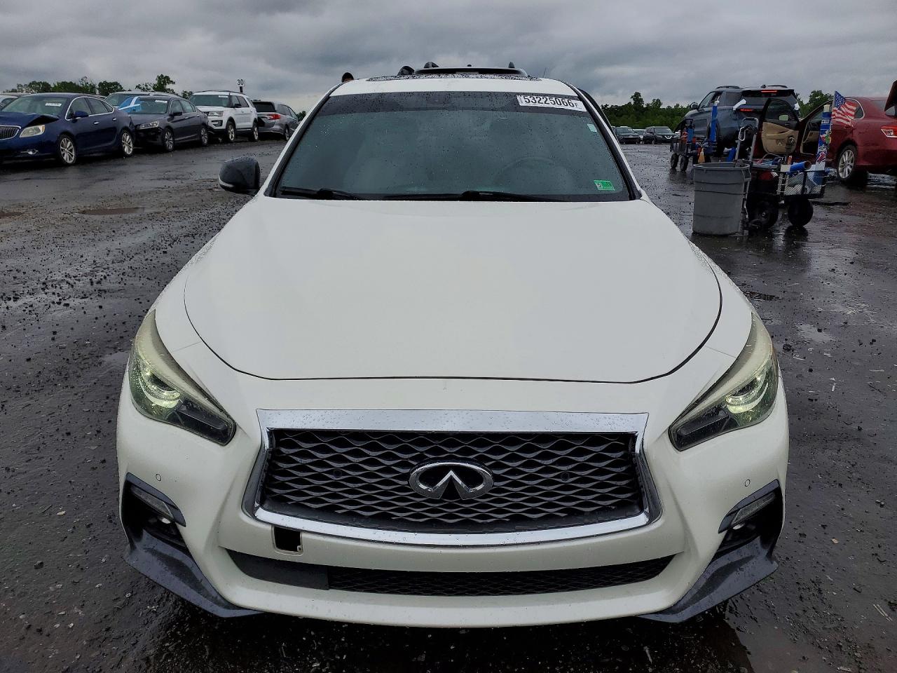 2019 Infiniti Q50 Red Sport 400 White vin: JN1FV7AP0KM760010