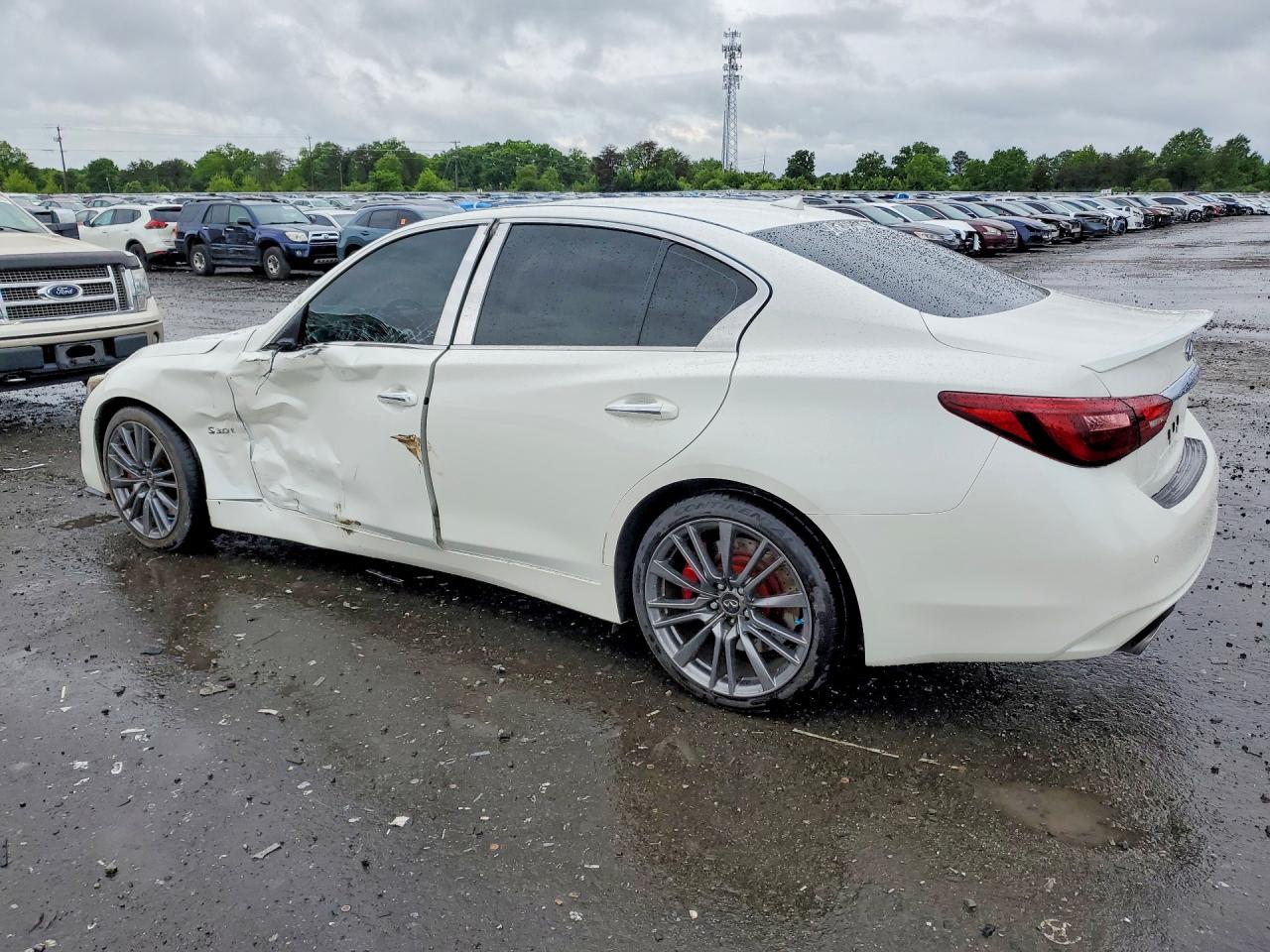 2019 Infiniti Q50 Red Sport 400 White vin: JN1FV7AP0KM760010