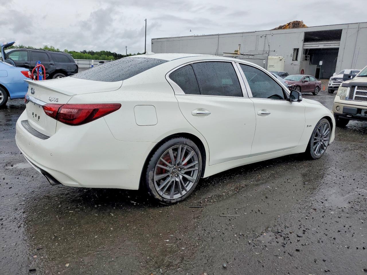 2019 Infiniti Q50 Red Sport 400 White vin: JN1FV7AP0KM760010