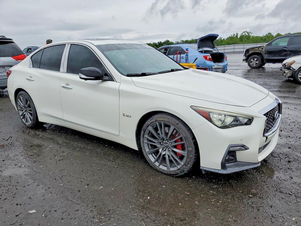 2019 Infiniti Q50 Red Sport 400 White vin: JN1FV7AP0KM760010