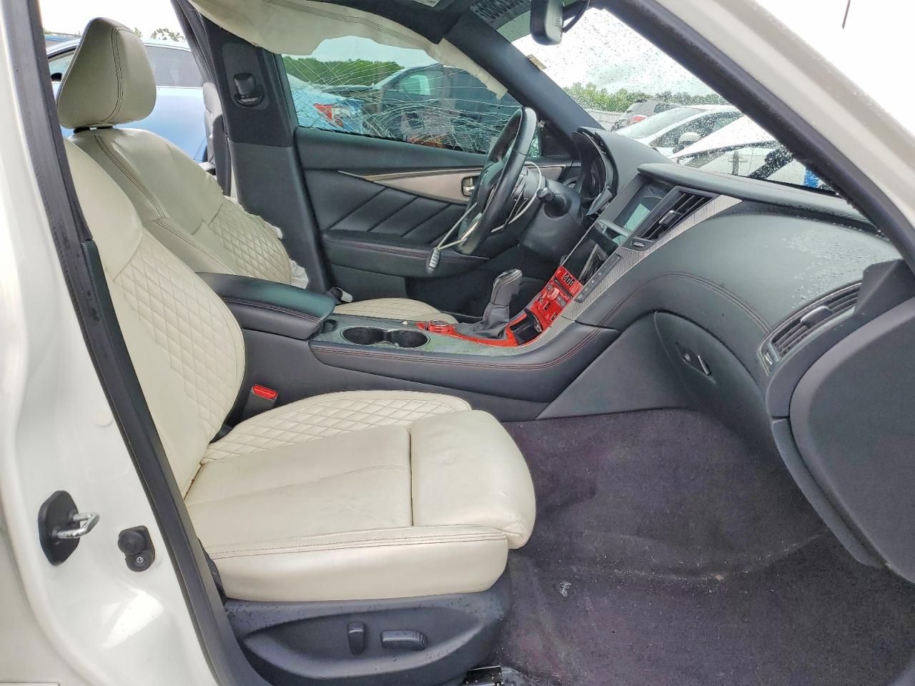 2019 Infiniti Q50 Red Sport 400 White vin: JN1FV7AP0KM760010