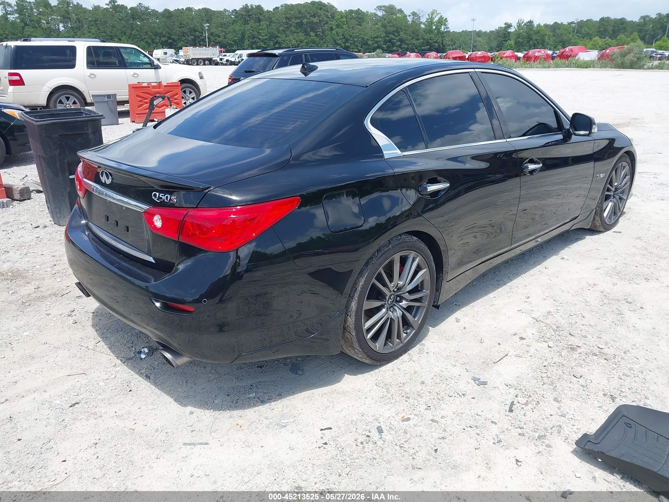 2017 Infiniti Q50 3.0t Red Sport 400 Black vin: JN1FV7AP1HM851151