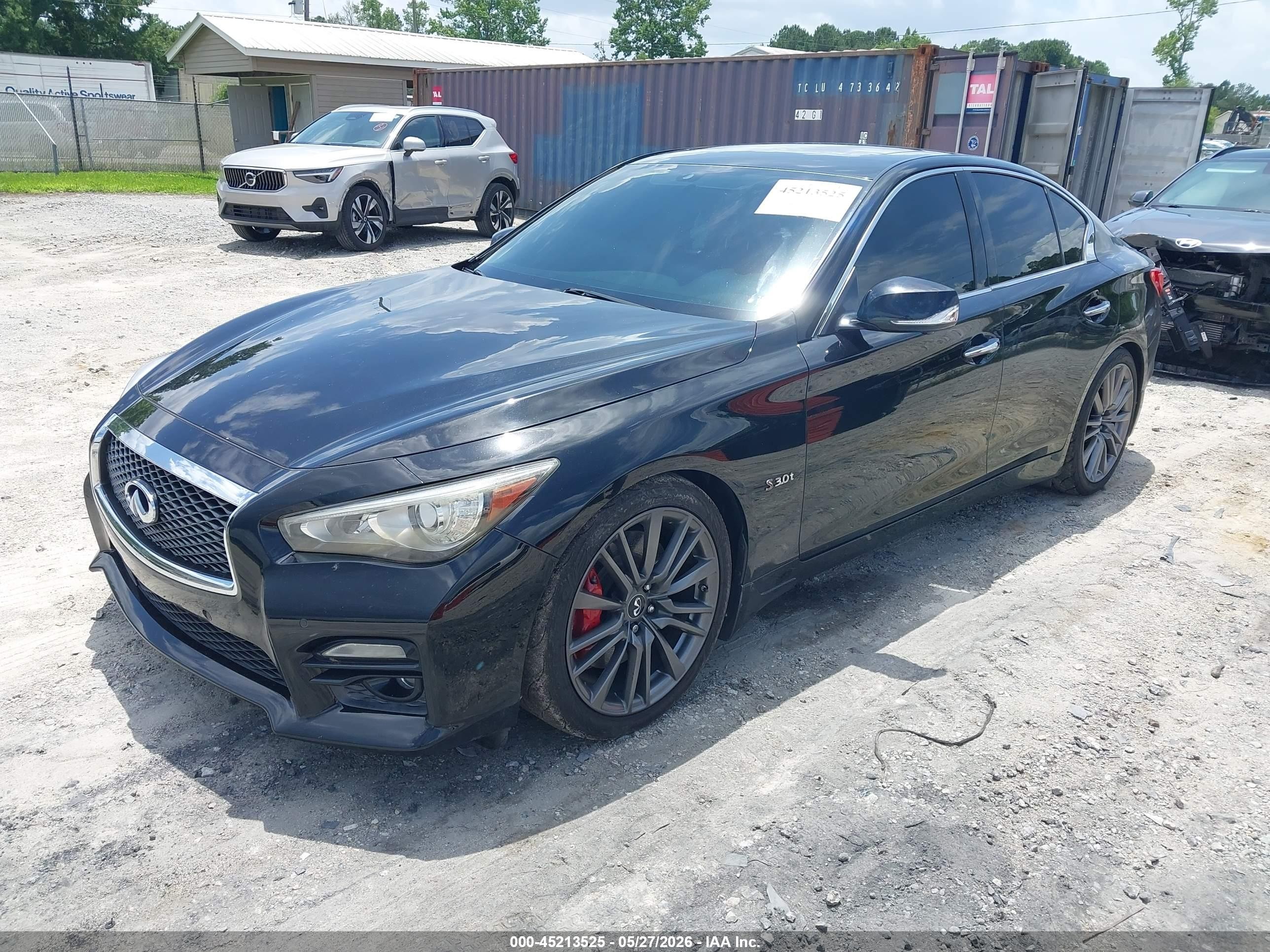2017 Infiniti Q50 3.0t Red Sport 400 Black vin: JN1FV7AP1HM851151