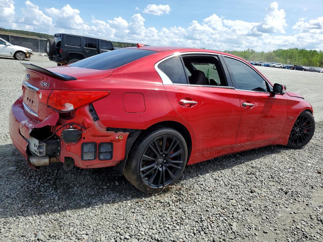 2017 Infiniti Q50 Red Sport 400 Red vin: JN1FV7AP3HM850678