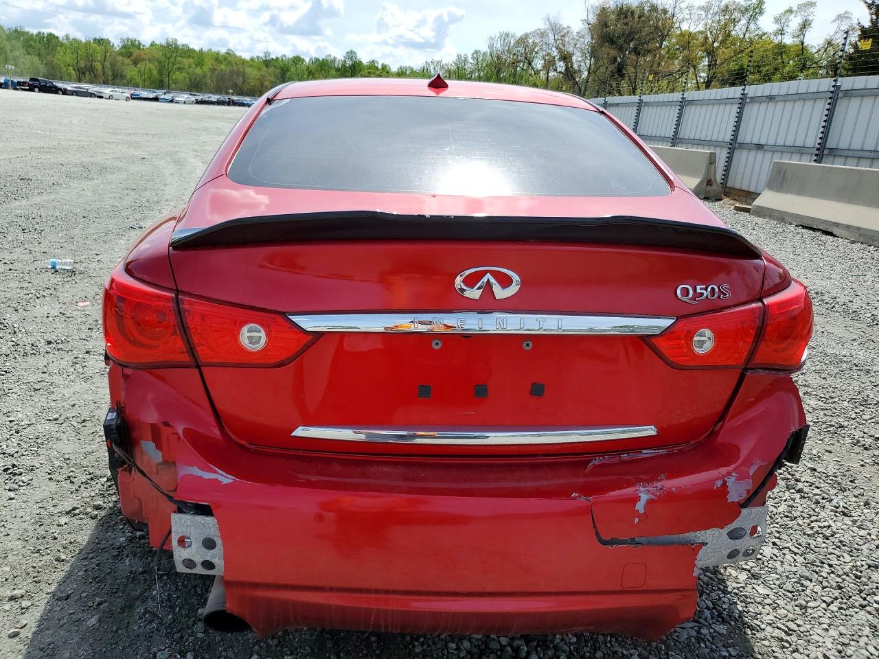 2017 Infiniti Q50 Red Sport 400 Red vin: JN1FV7AP3HM850678