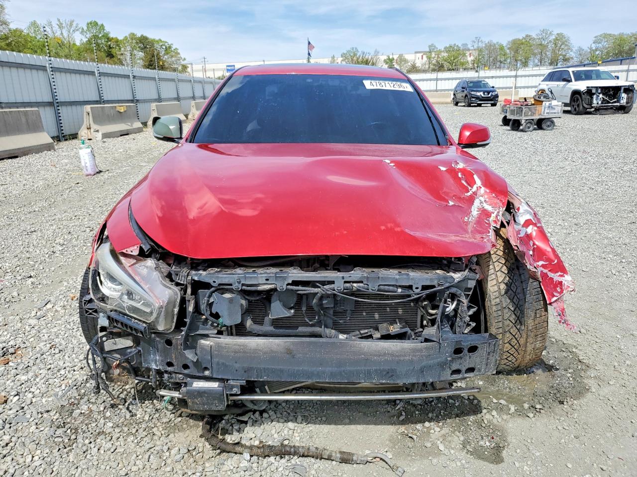 2017 Infiniti Q50 Red Sport 400 Red vin: JN1FV7AP3HM850678