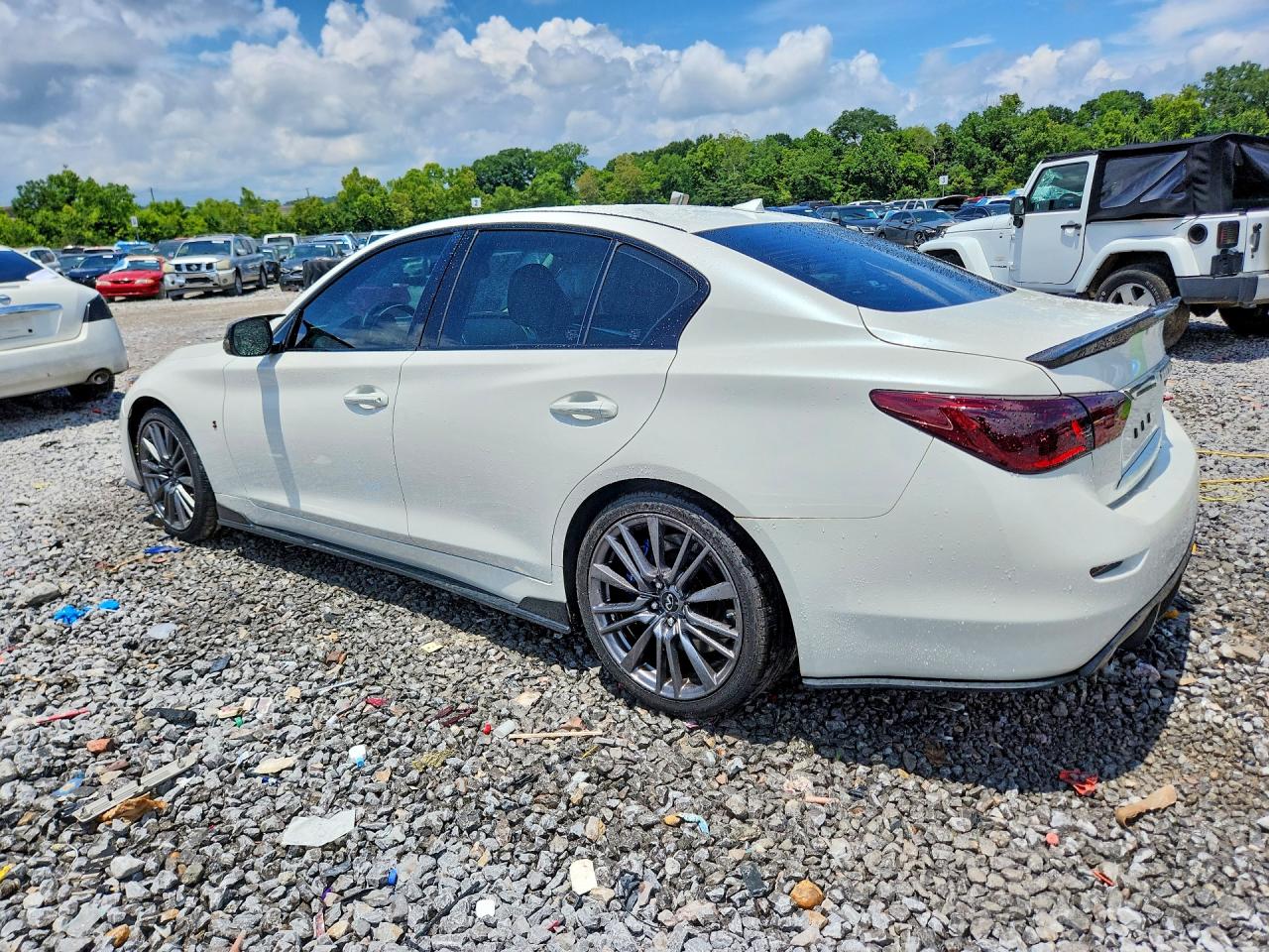 2016 Infiniti Q50 Red Sport 400 White vin: JN1FV7AP7GM420537