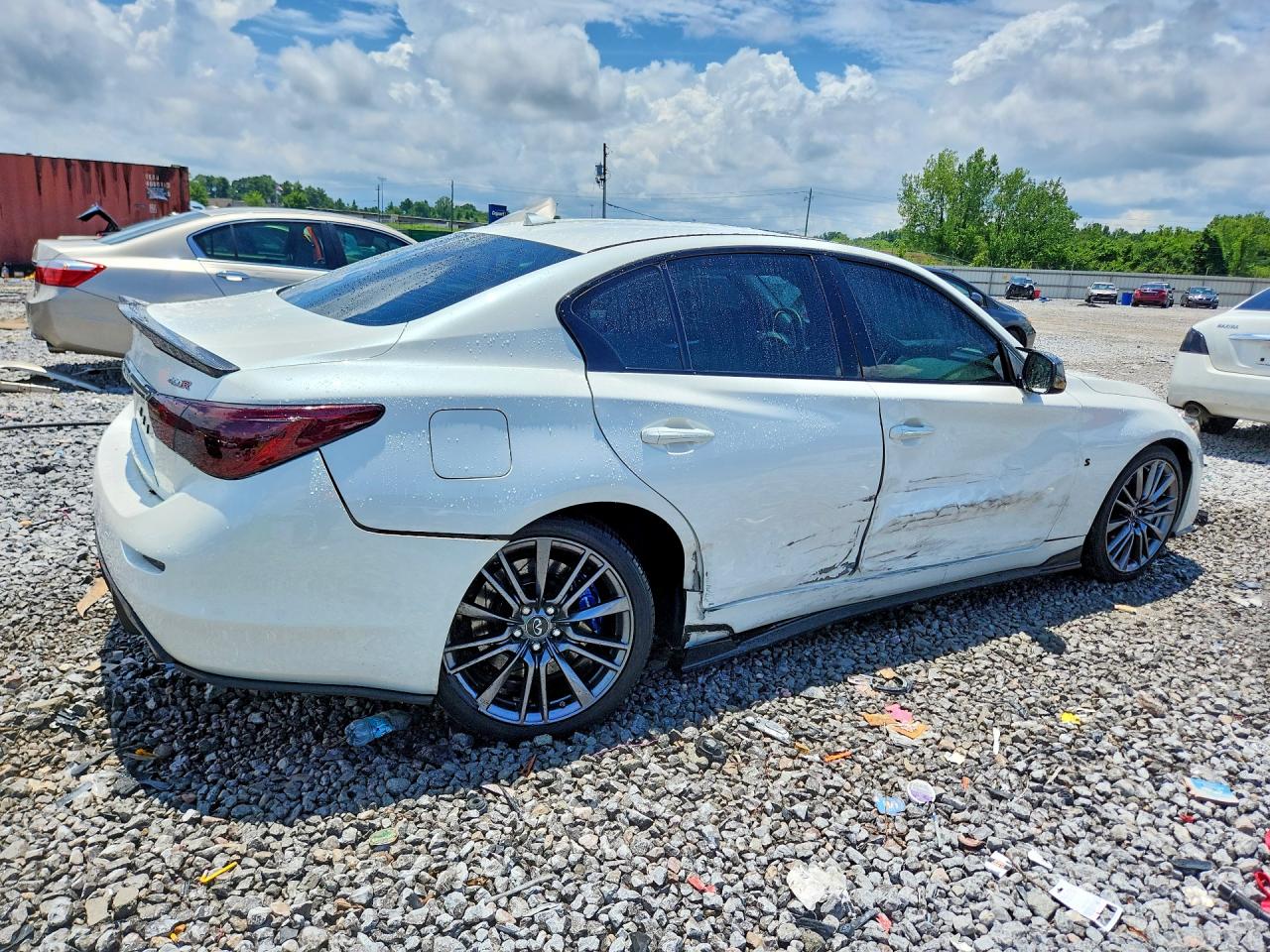 2016 Infiniti Q50 Red Sport 400 White vin: JN1FV7AP7GM420537