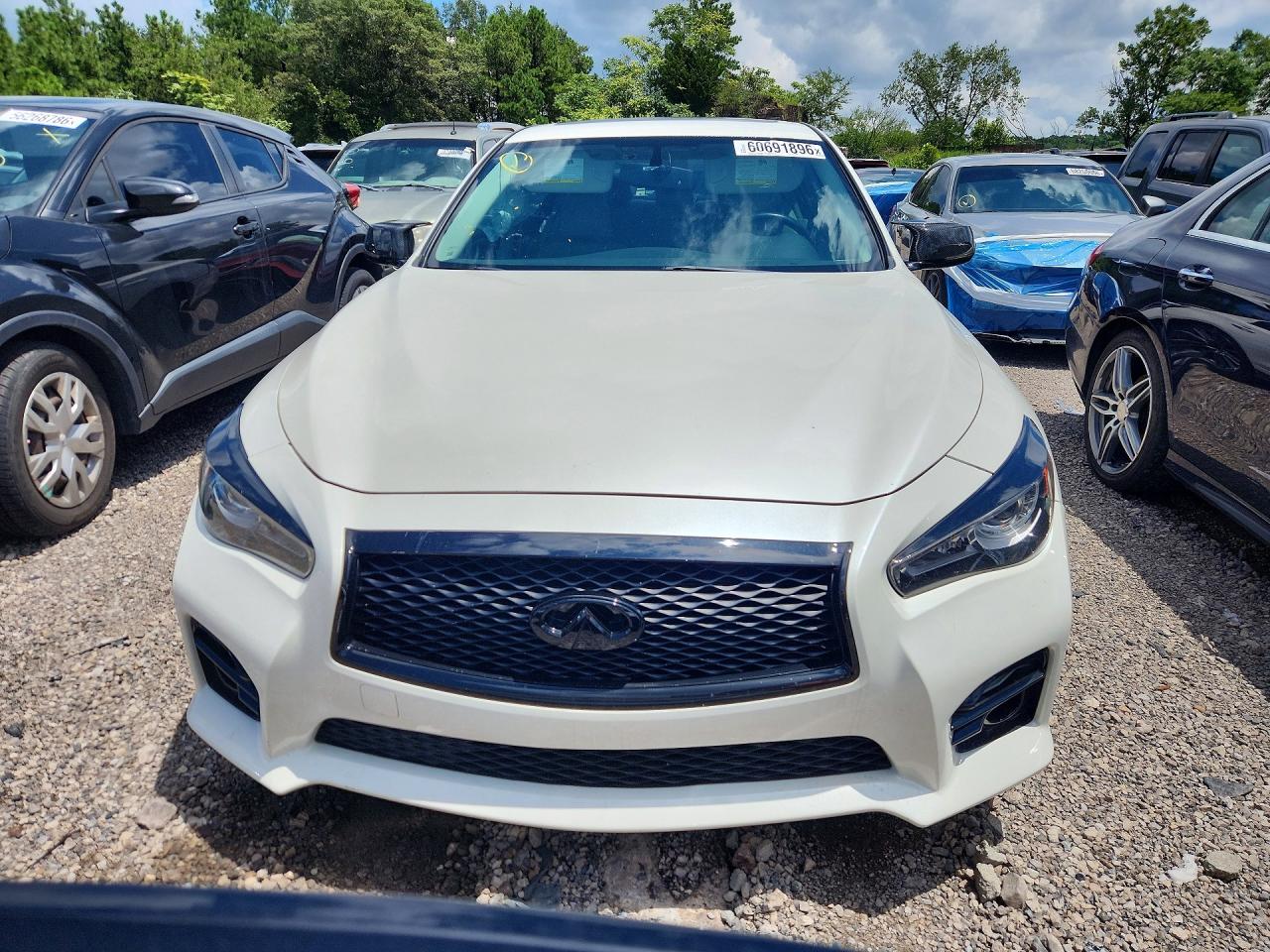 2016 Infiniti Q50 Red Sport 400 White vin: JN1FV7AP7GM420537