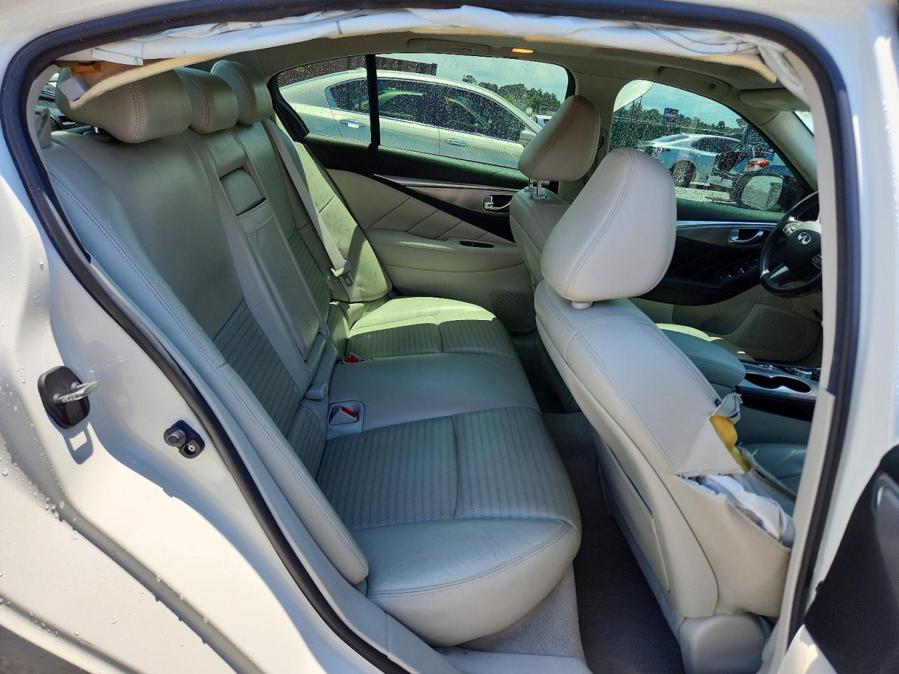 2016 Infiniti Q50 Red Sport 400 White vin: JN1FV7AP7GM420537