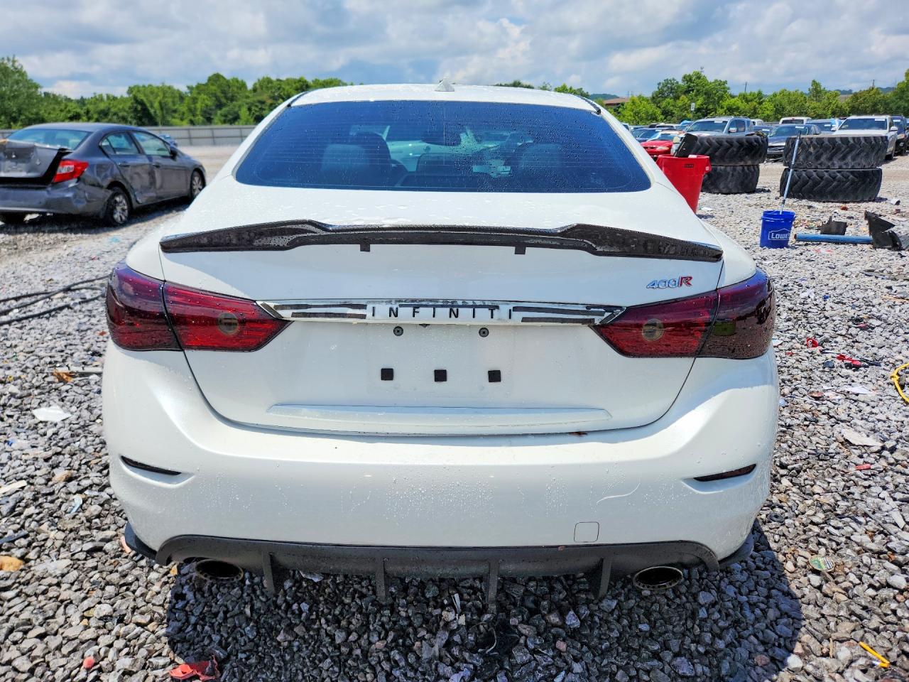 2016 Infiniti Q50 Red Sport 400 White vin: JN1FV7AP7GM420537