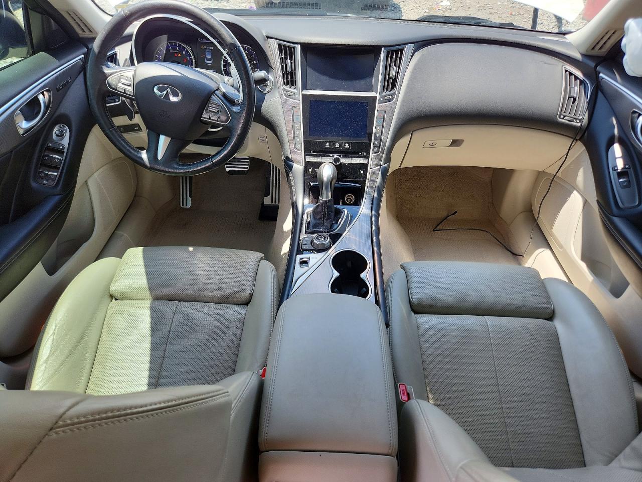 2016 Infiniti Q50 Red Sport 400 White vin: JN1FV7AP7GM420537