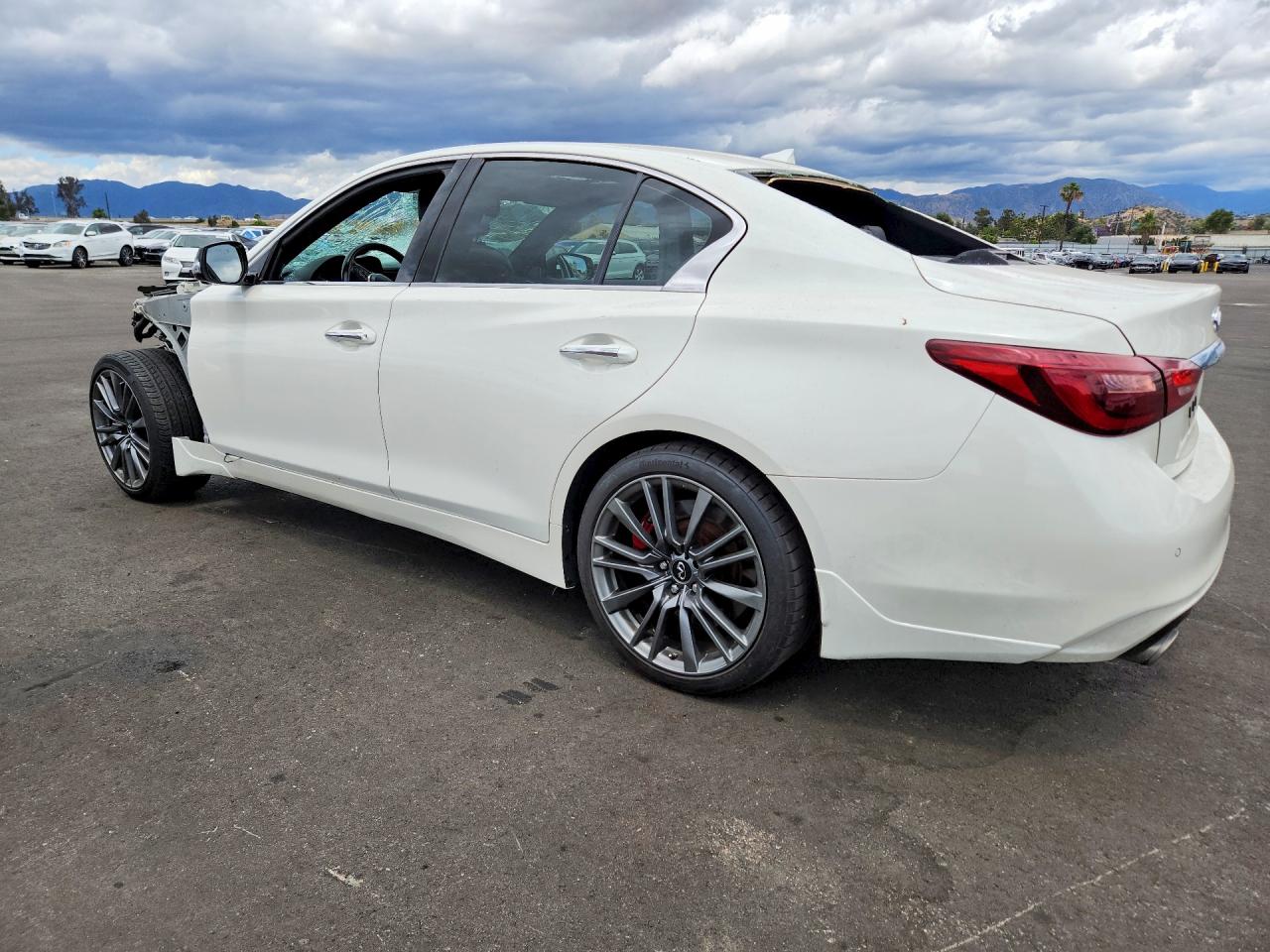 2019 Infiniti Q50 Red Sport 400 White vin: JN1FV7AP7KM760229