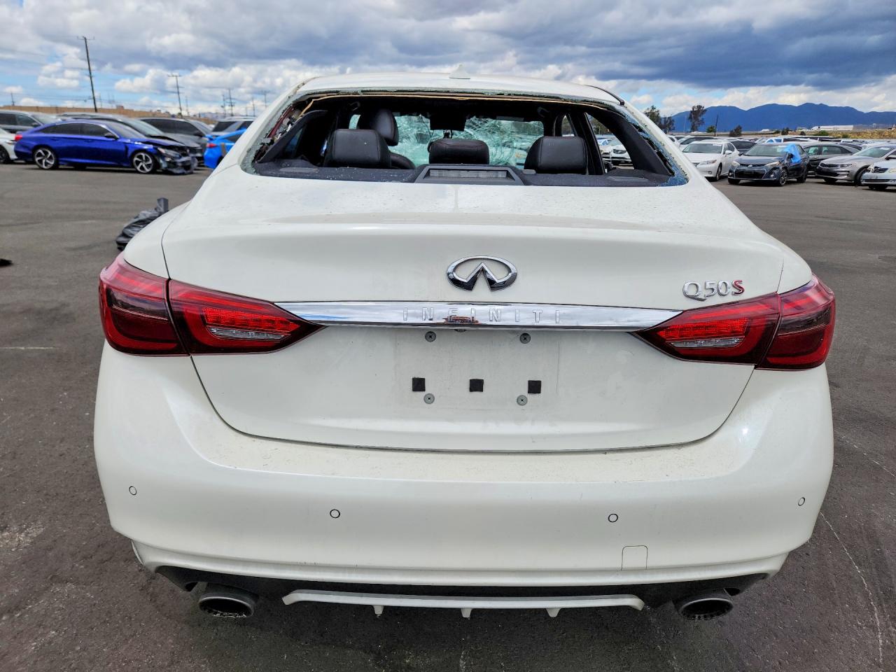 2019 Infiniti Q50 Red Sport 400 White vin: JN1FV7AP7KM760229