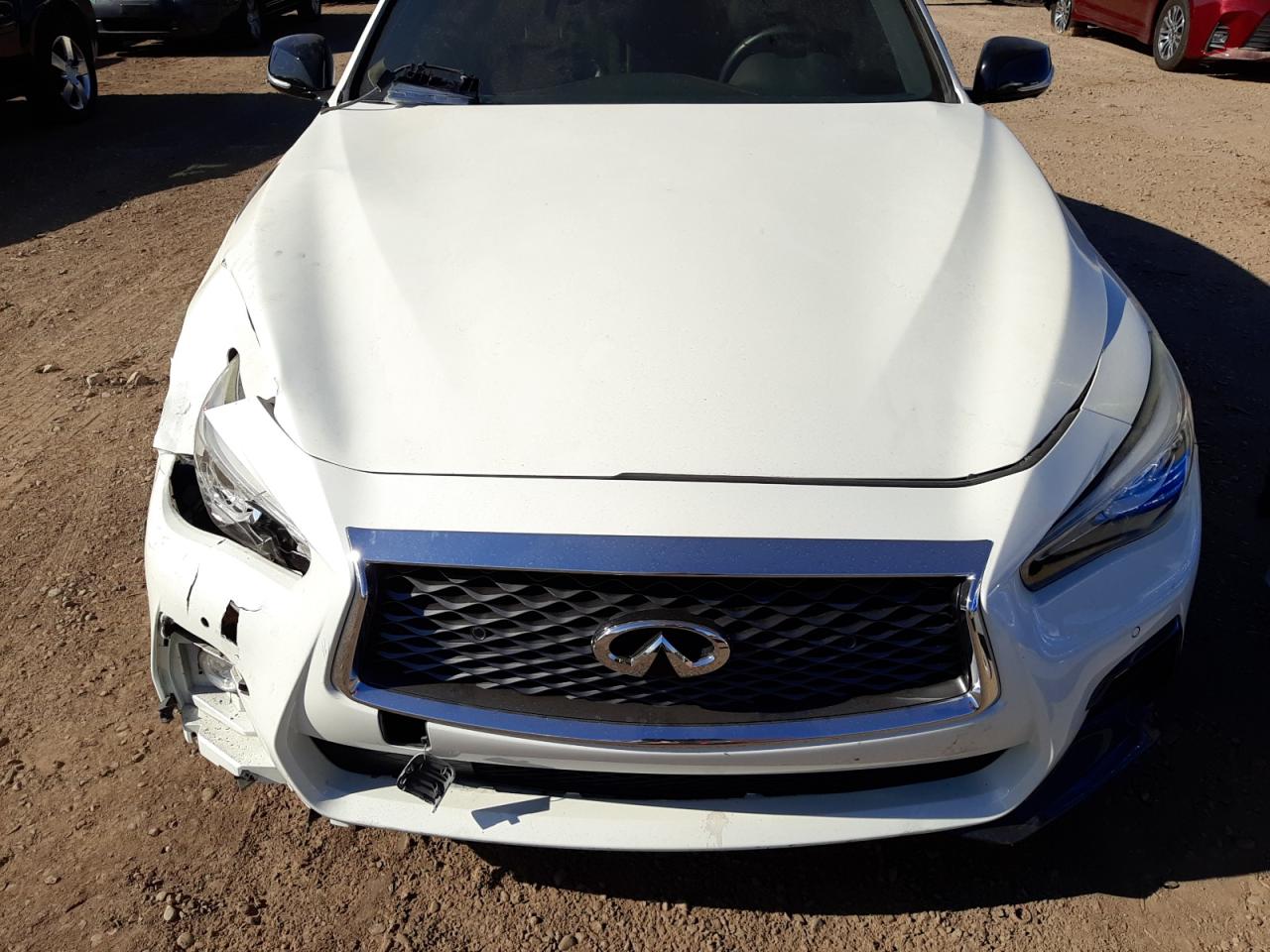 2018 Infiniti Q50 Red Sport 400 White vin: JN1FV7AP9JM460657