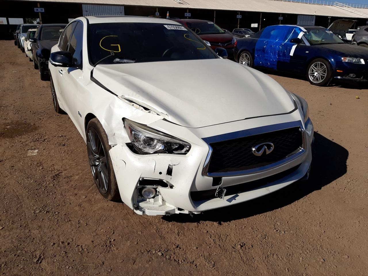 2018 Infiniti Q50 Red Sport 400 White vin: JN1FV7AP9JM460657