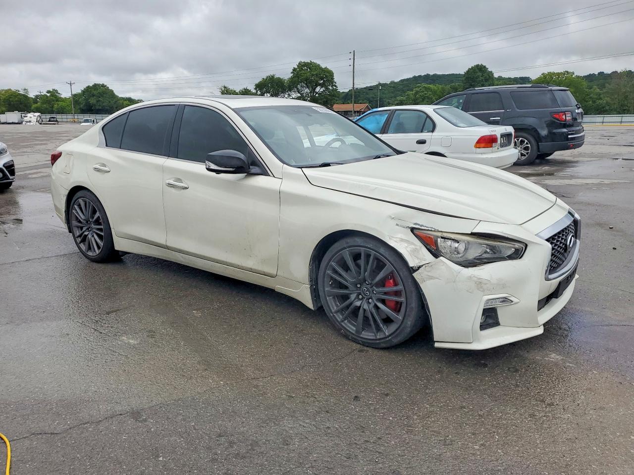 2018 Infiniti Q50 Red Sport 400 White vin: JN1FV7AP9JM460657