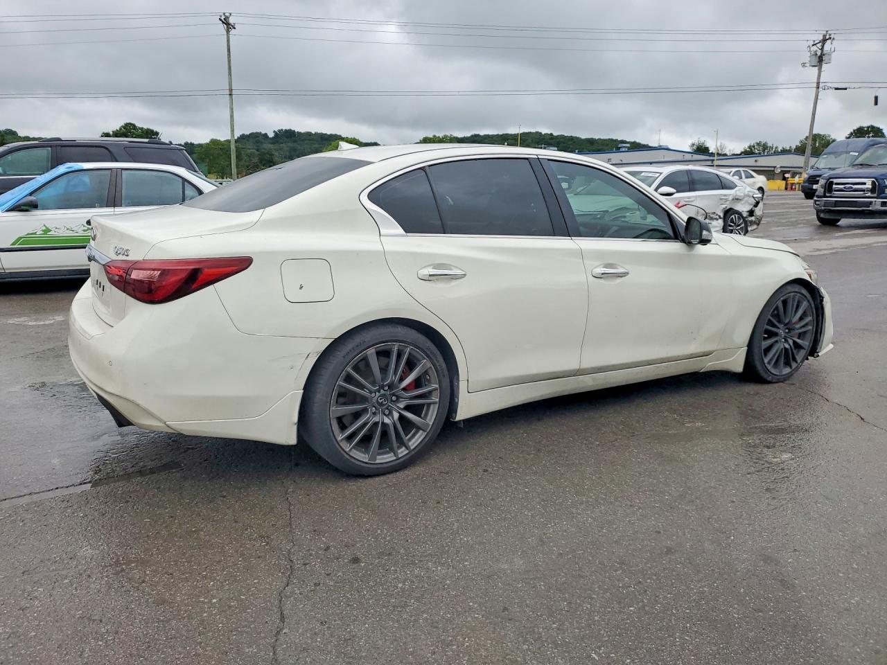 2018 Infiniti Q50 Red Sport 400 White vin: JN1FV7AP9JM460657