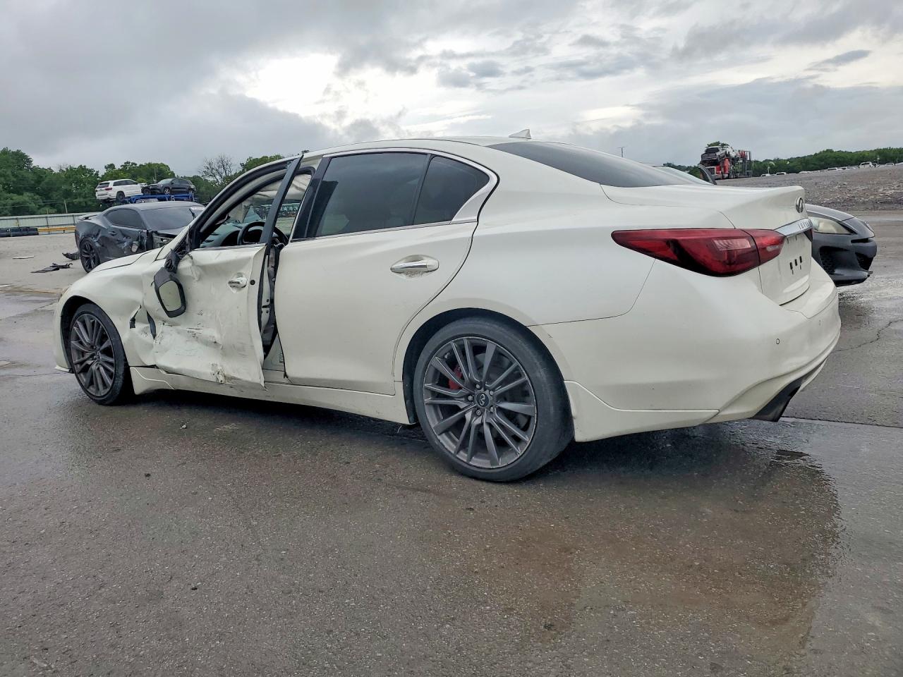 2018 Infiniti Q50 Red Sport 400 White vin: JN1FV7AP9JM460657