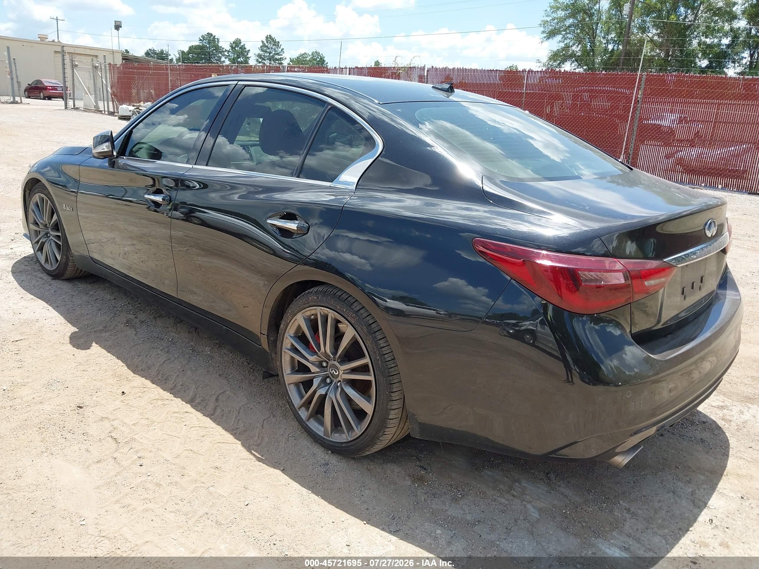 2018 Infiniti Q50 3.0t Red Sport 400 Черный vin: JN1FV7AP9JM461565
