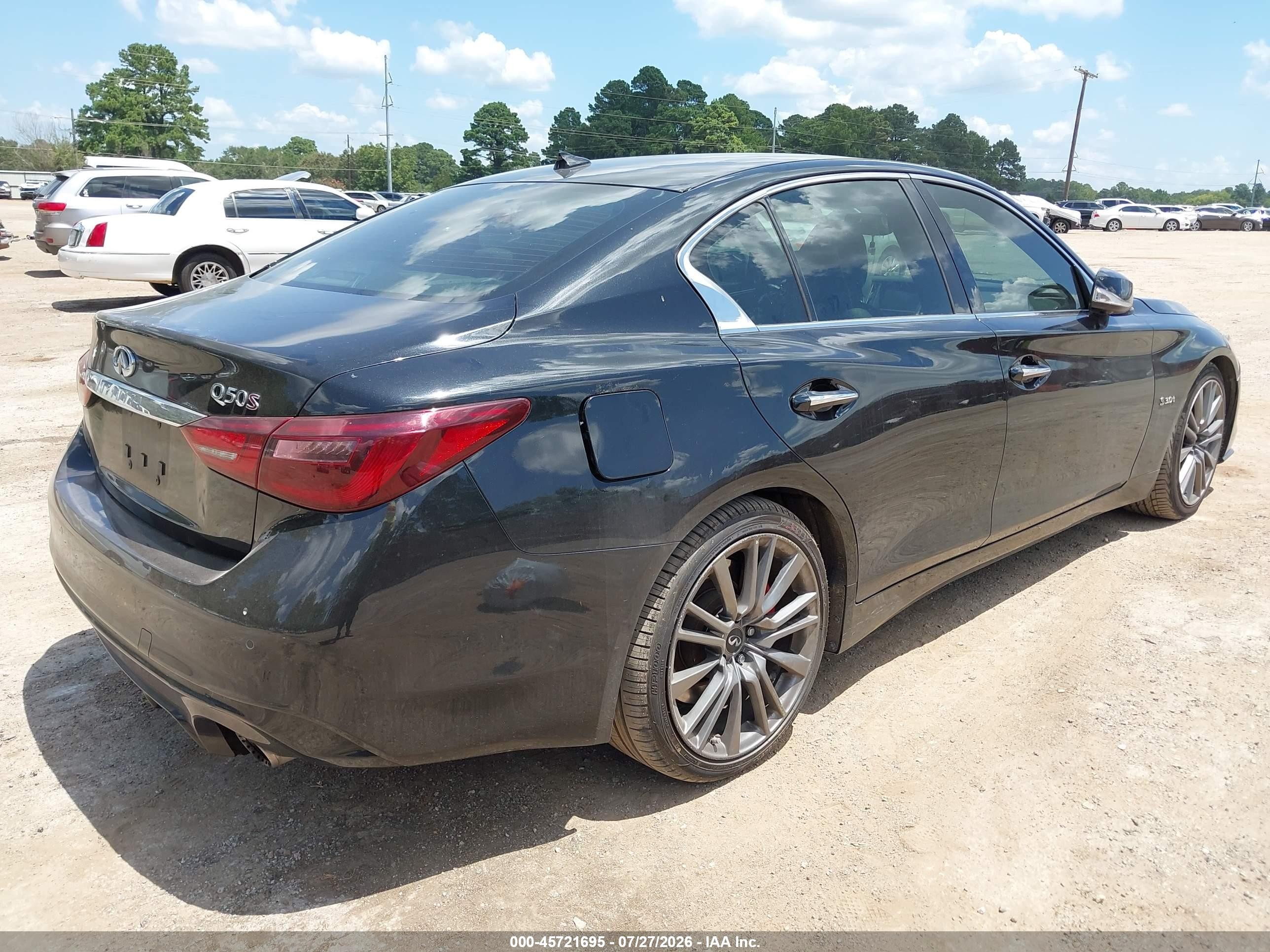 2018 Infiniti Q50 3.0t Red Sport 400 Черный vin: JN1FV7AP9JM461565