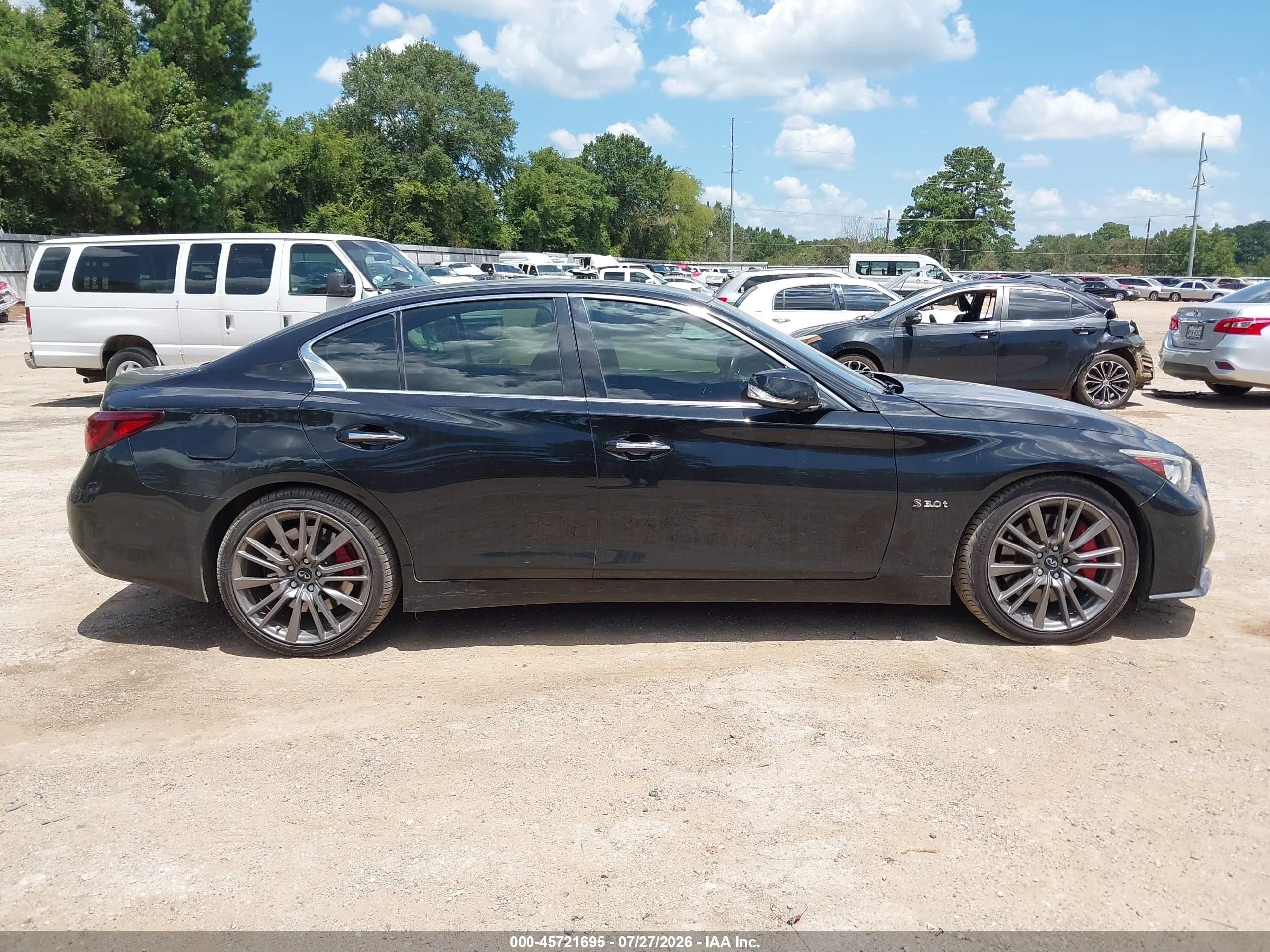 2018 Infiniti Q50 3.0t Red Sport 400 Черный vin: JN1FV7AP9JM461565