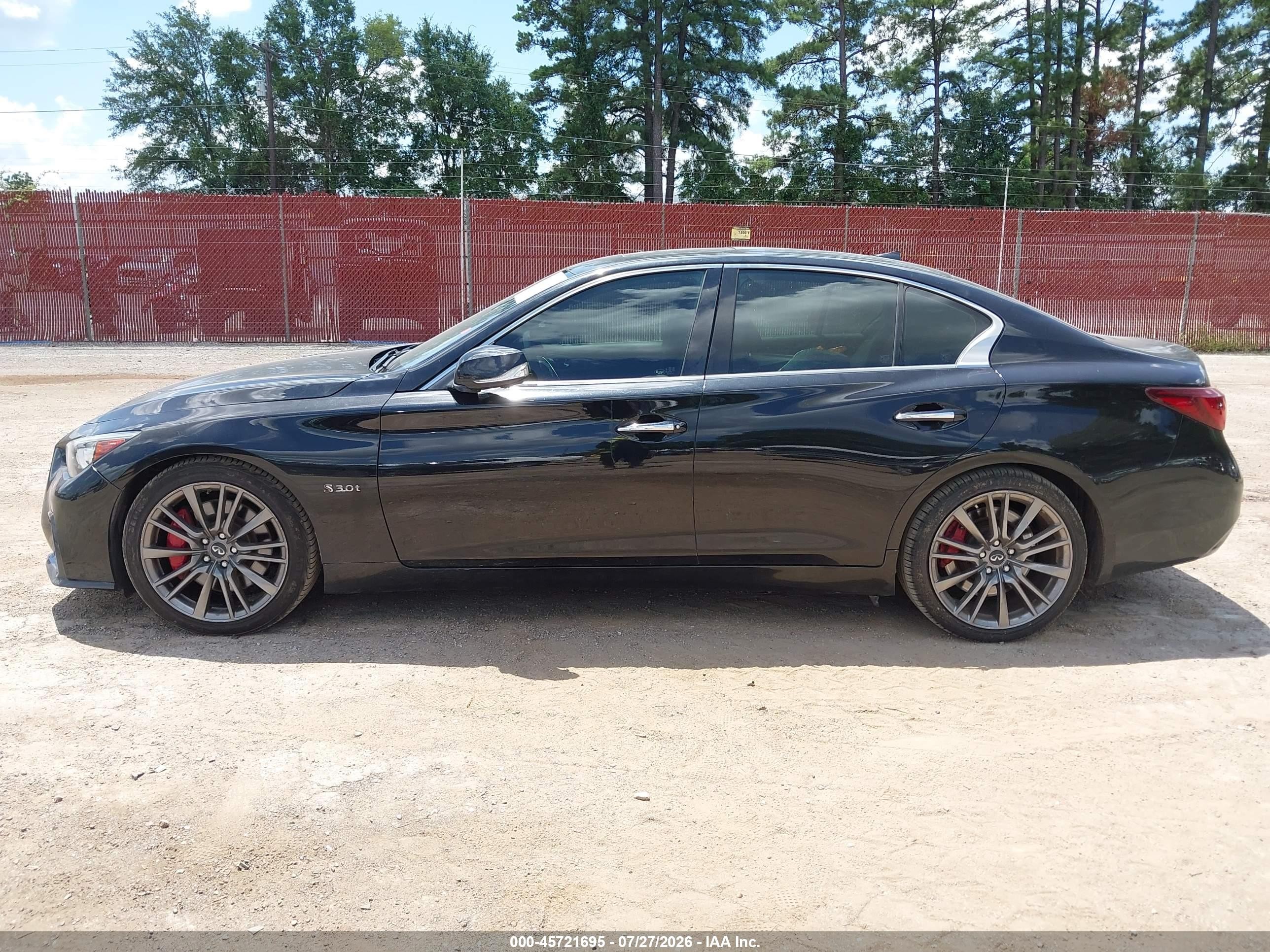 2018 Infiniti Q50 3.0t Red Sport 400 Черный vin: JN1FV7AP9JM461565