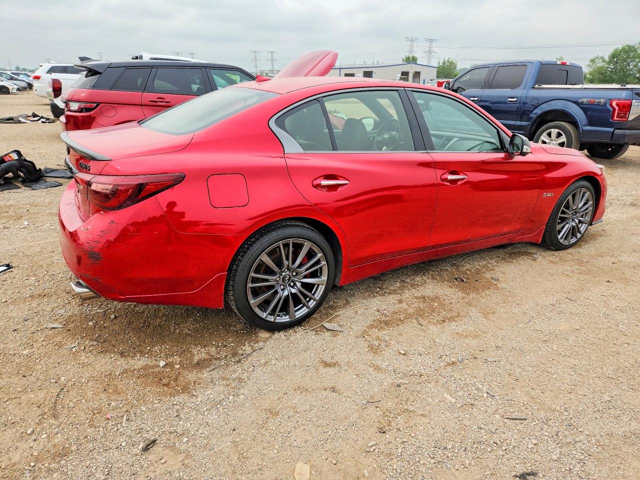 2018 Infiniti Q50 Red Sport 400 Red vin: JN1FV7AR0JM481303