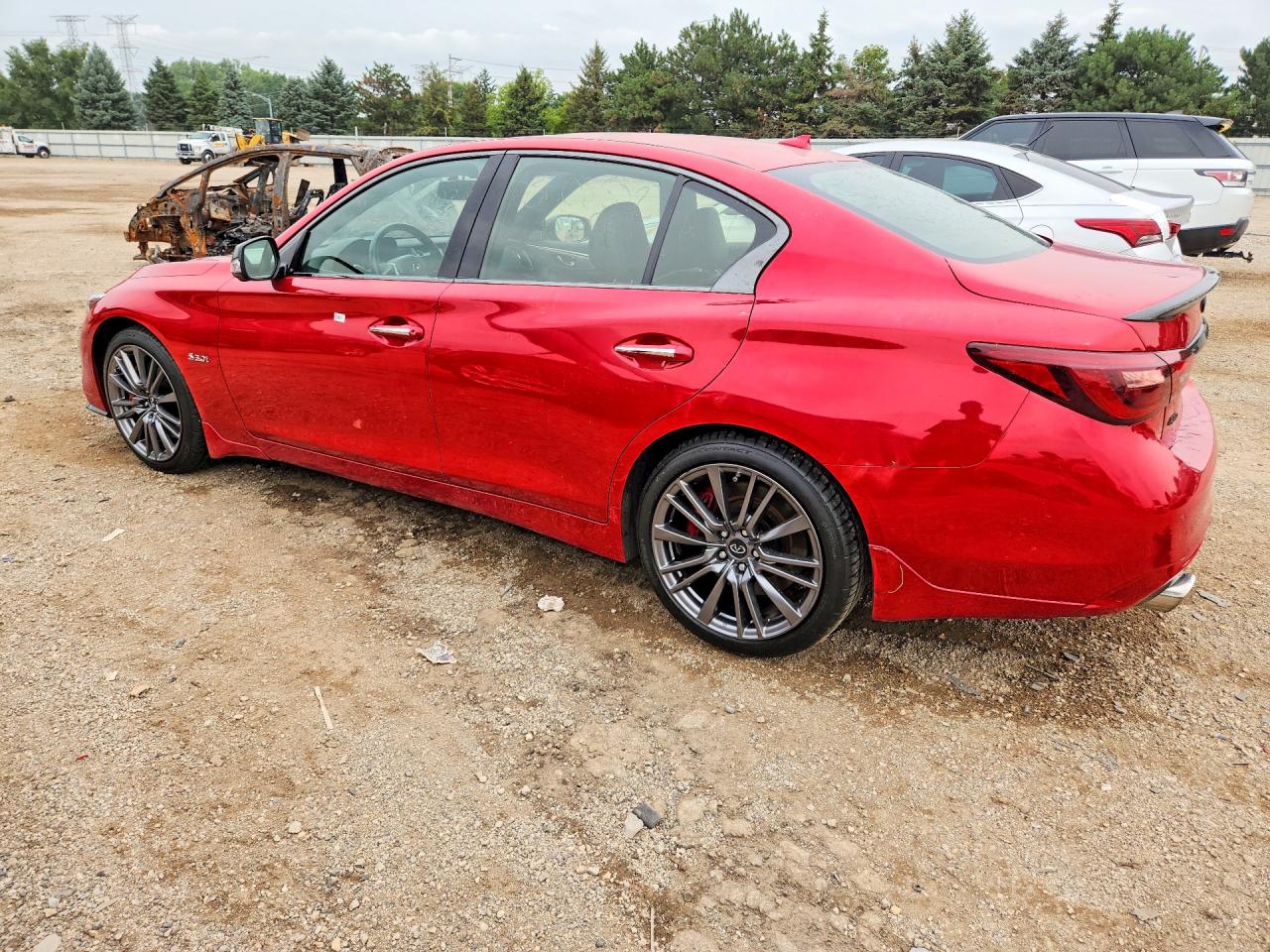 2018 Infiniti Q50 Red Sport 400 Red vin: JN1FV7AR0JM481303