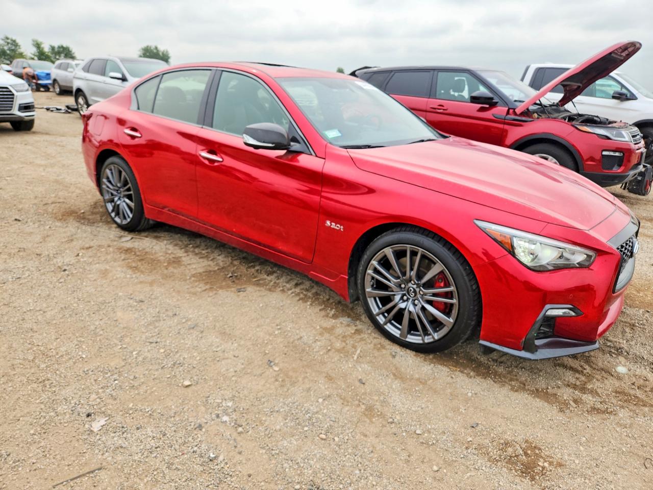 2018 Infiniti Q50 Red Sport 400 Red vin: JN1FV7AR0JM481303
