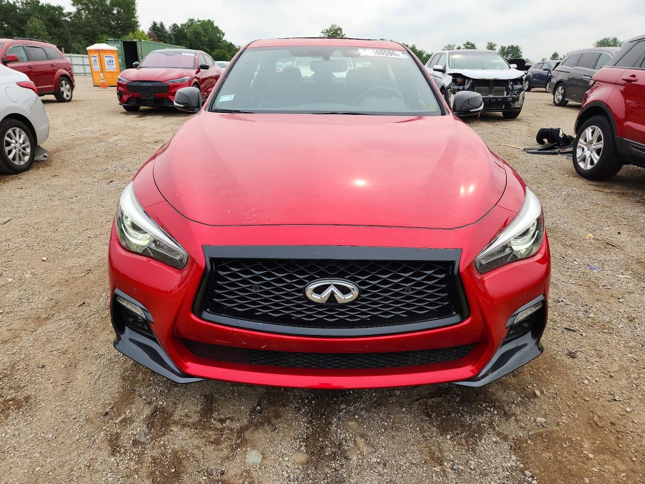 2018 Infiniti Q50 Red Sport 400 Red vin: JN1FV7AR0JM481303