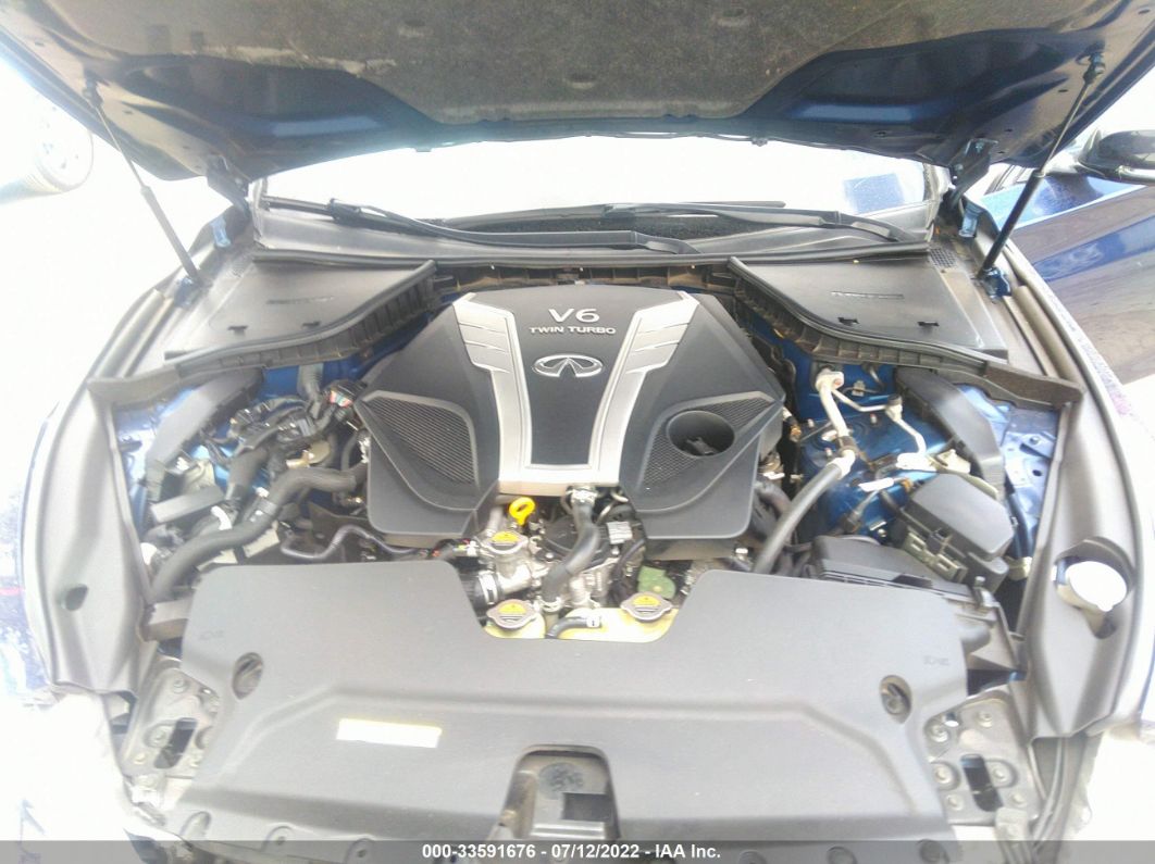 2018 Infiniti Q50 Red Sport 400 Blue vin: JN1FV7AR1JM700205