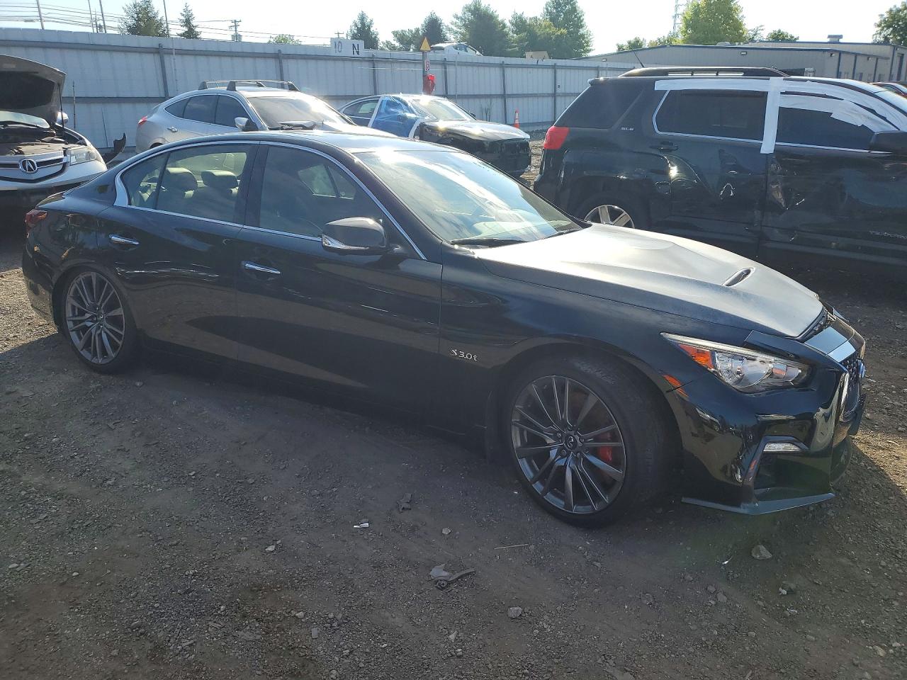 2018 Infiniti Q50 Red Sport 400 Черный vin: JN1FV7AR4JM700103