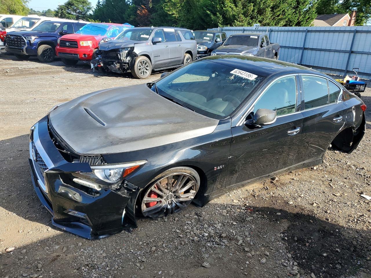 2018 Infiniti Q50 Red Sport 400 Black vin: JN1FV7AR4JM700103