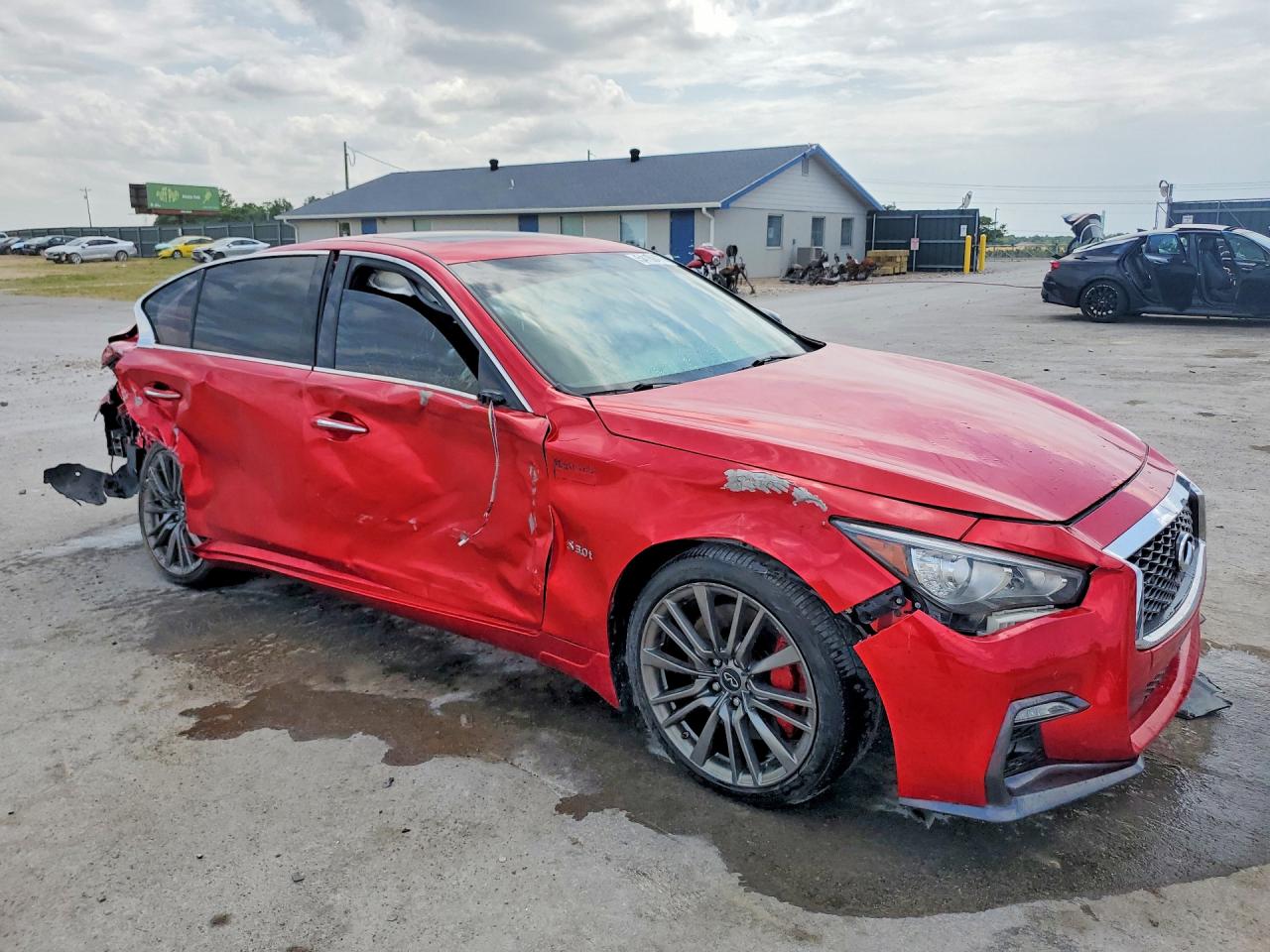 2019 Infiniti Q50 Red Sport 400 Red vin: JN1FV7AR4KM800767