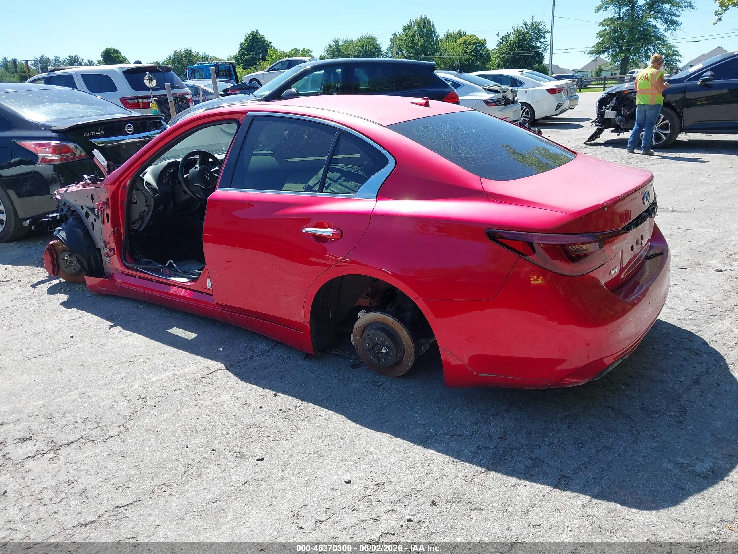 2018 Infiniti Q50 3.0t Red Sport 400 Red vin: JN1FV7ARXJM481681