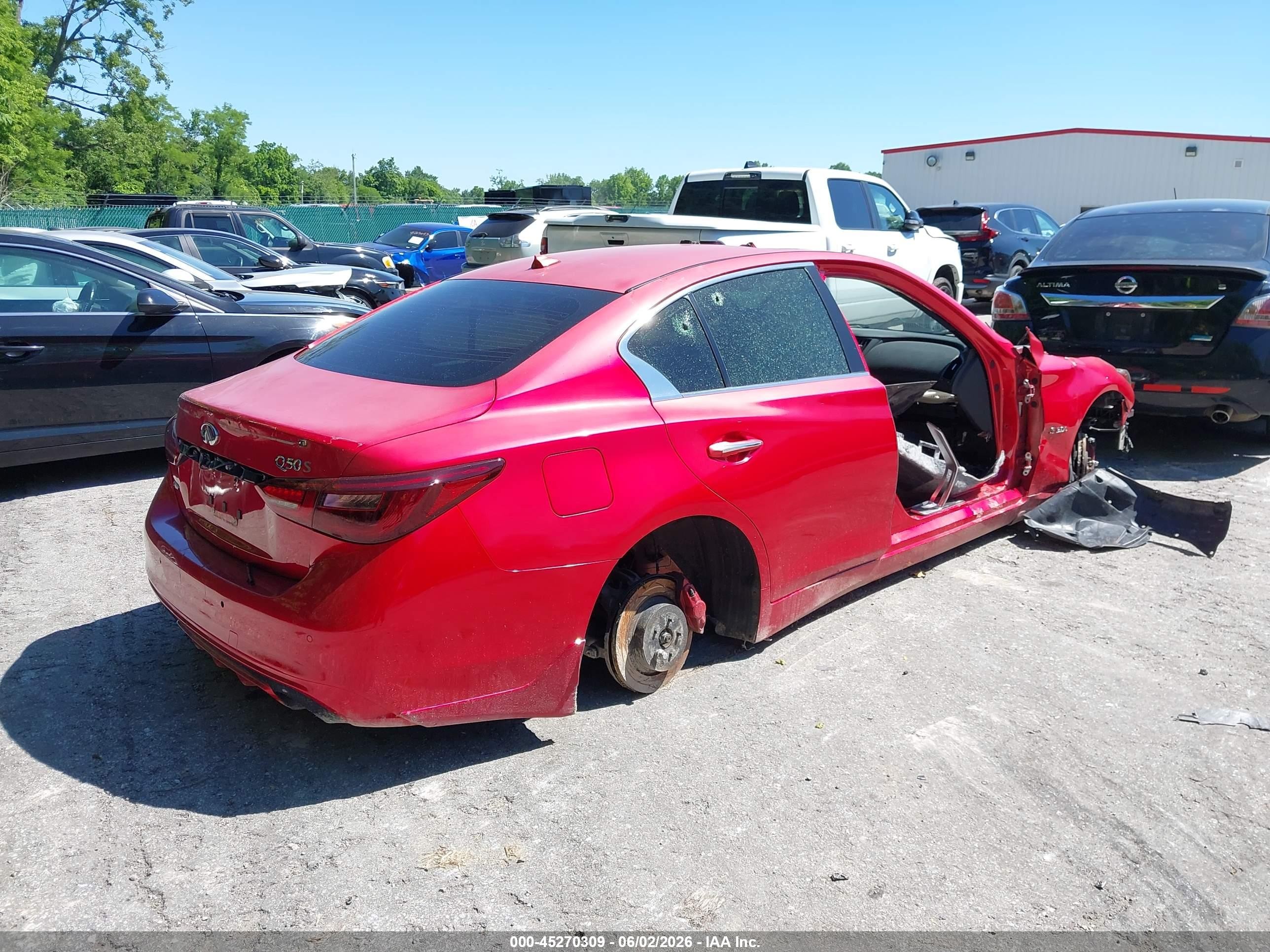 2018 Infiniti Q50 3.0t Red Sport 400 Red vin: JN1FV7ARXJM481681