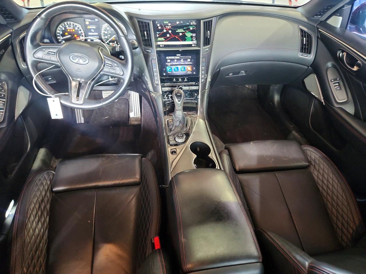2021 Infiniti Q50 Red Sport 400 Red vin: JN1FV7DR4MM880490