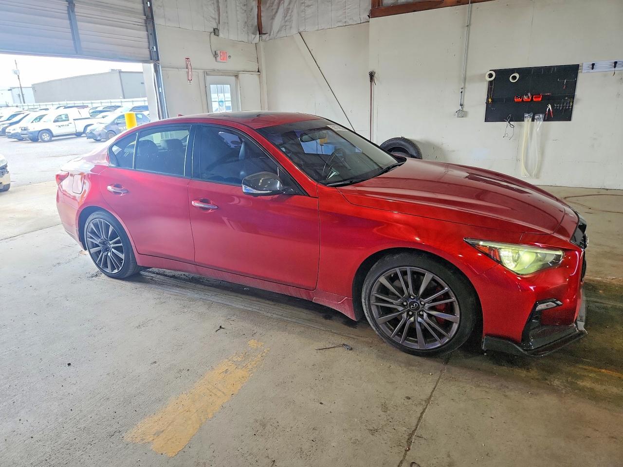 2021 Infiniti Q50 Red Sport 400 Red vin: JN1FV7DR4MM880490