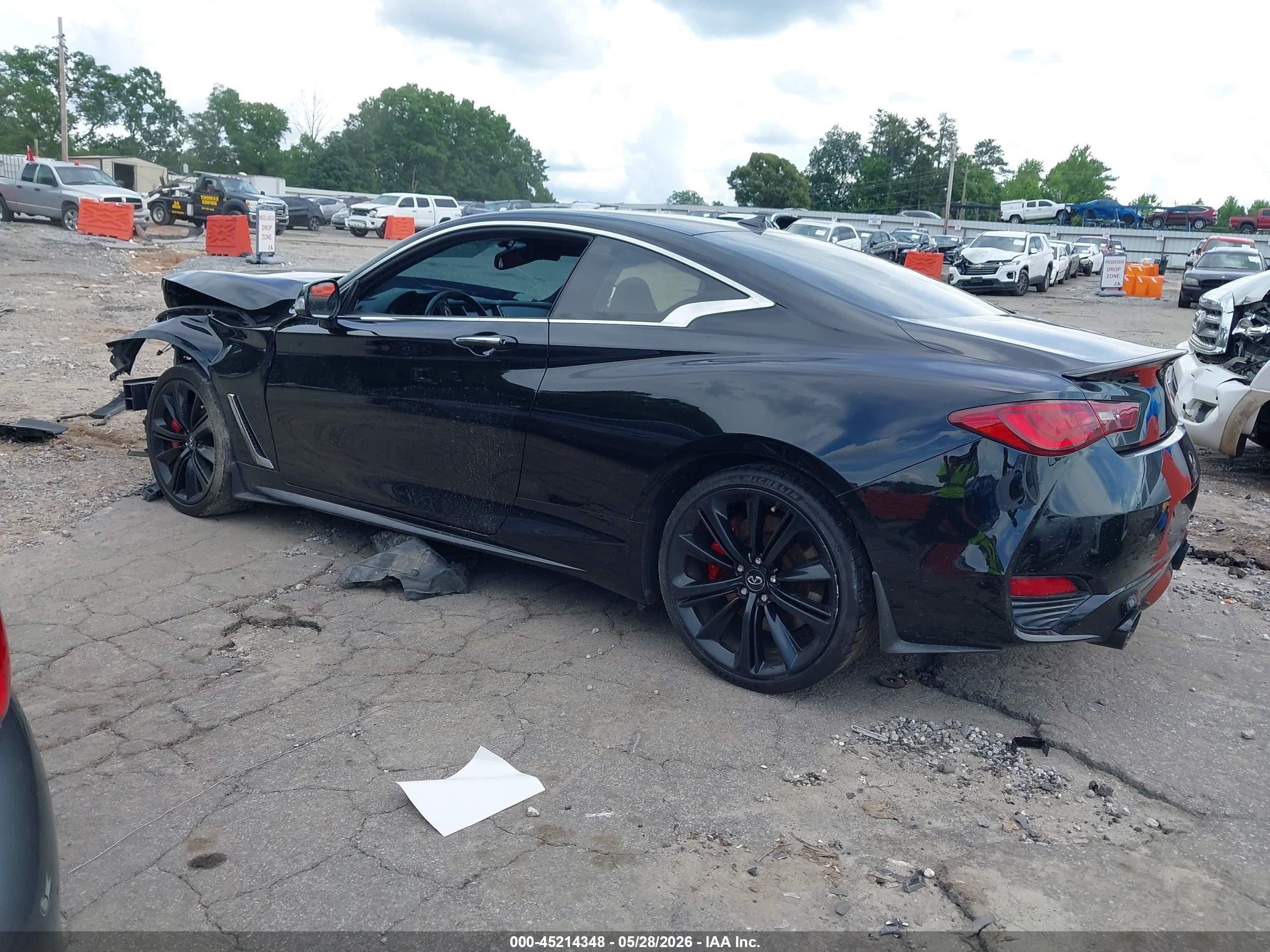 2018 Infiniti Q60 3.0t Red Sport 400 Black vin: JN1FV7EK4JM530872