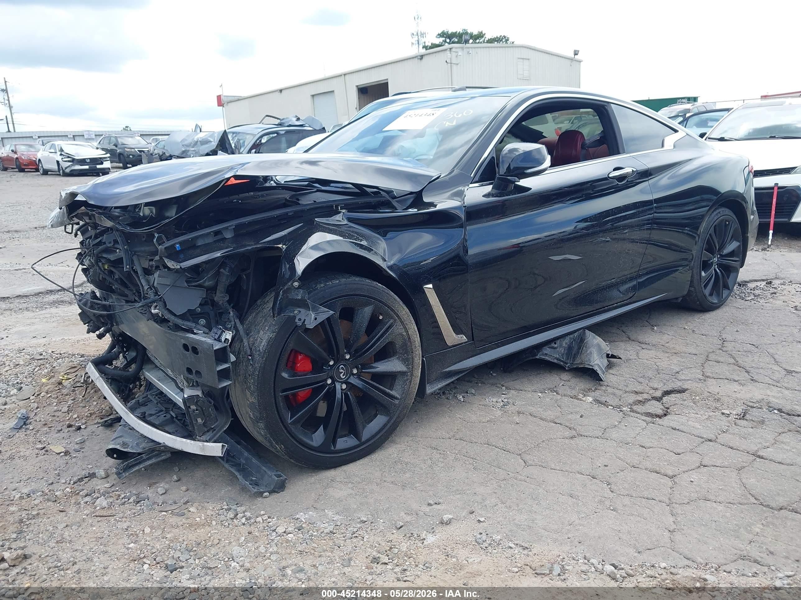 2018 Infiniti Q60 3.0t Red Sport 400 Black vin: JN1FV7EK4JM530872