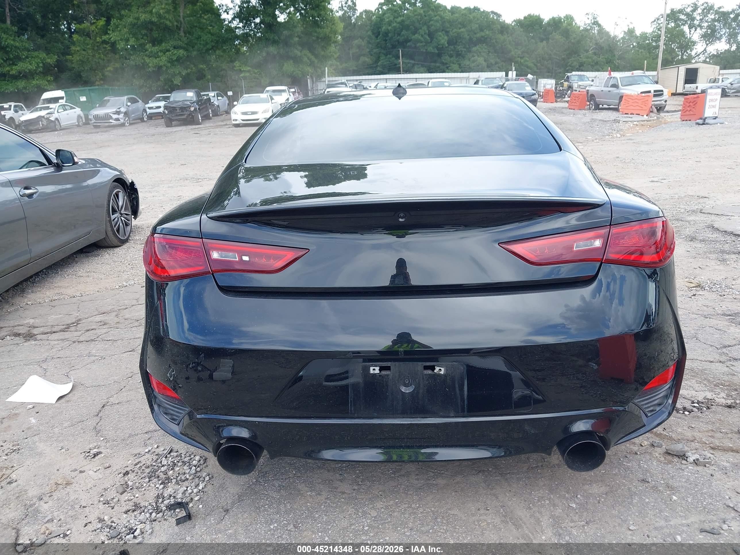 2018 Infiniti Q60 3.0t Red Sport 400 Black vin: JN1FV7EK4JM530872