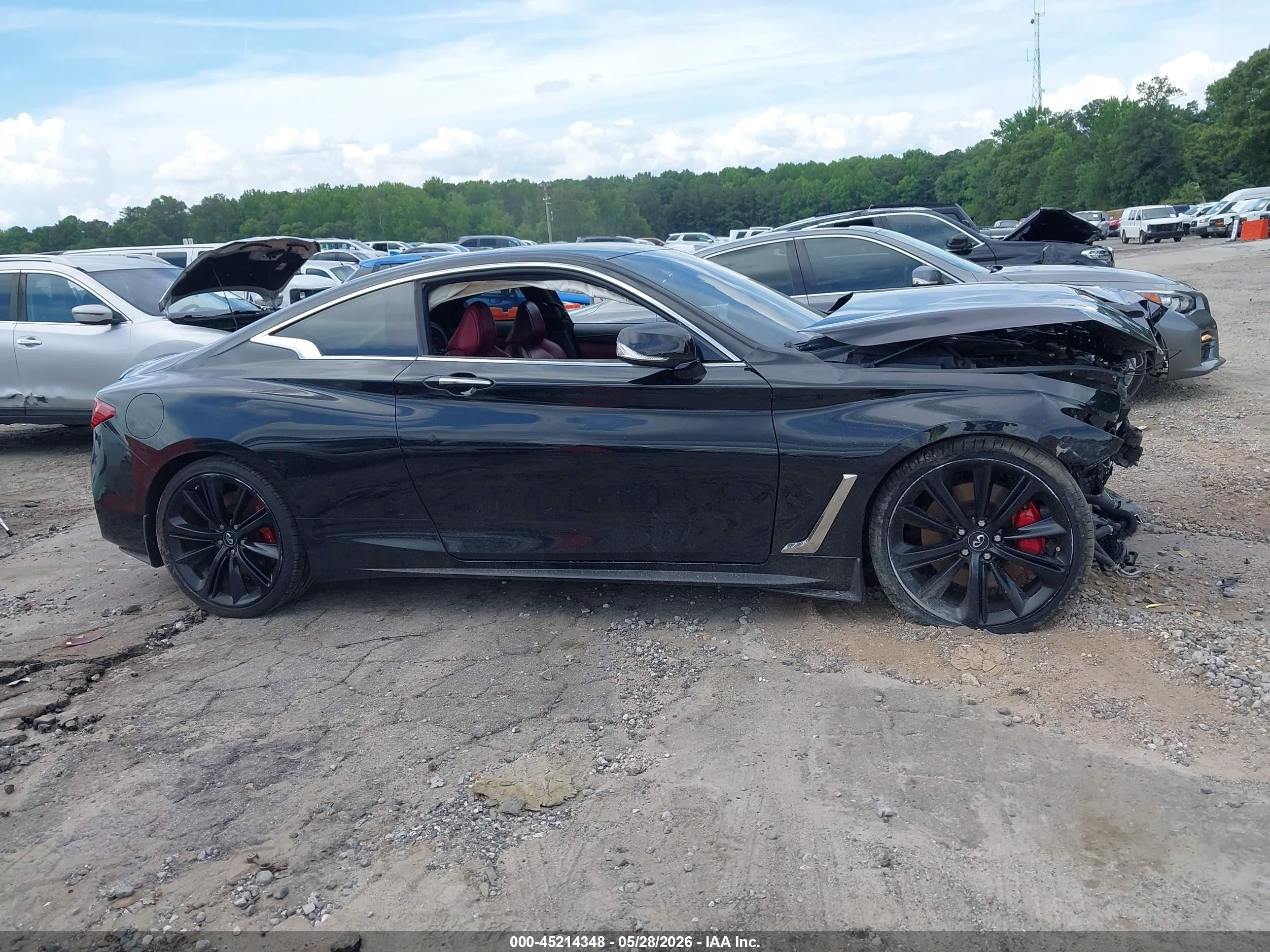 2018 Infiniti Q60 3.0t Red Sport 400 Black vin: JN1FV7EK4JM530872