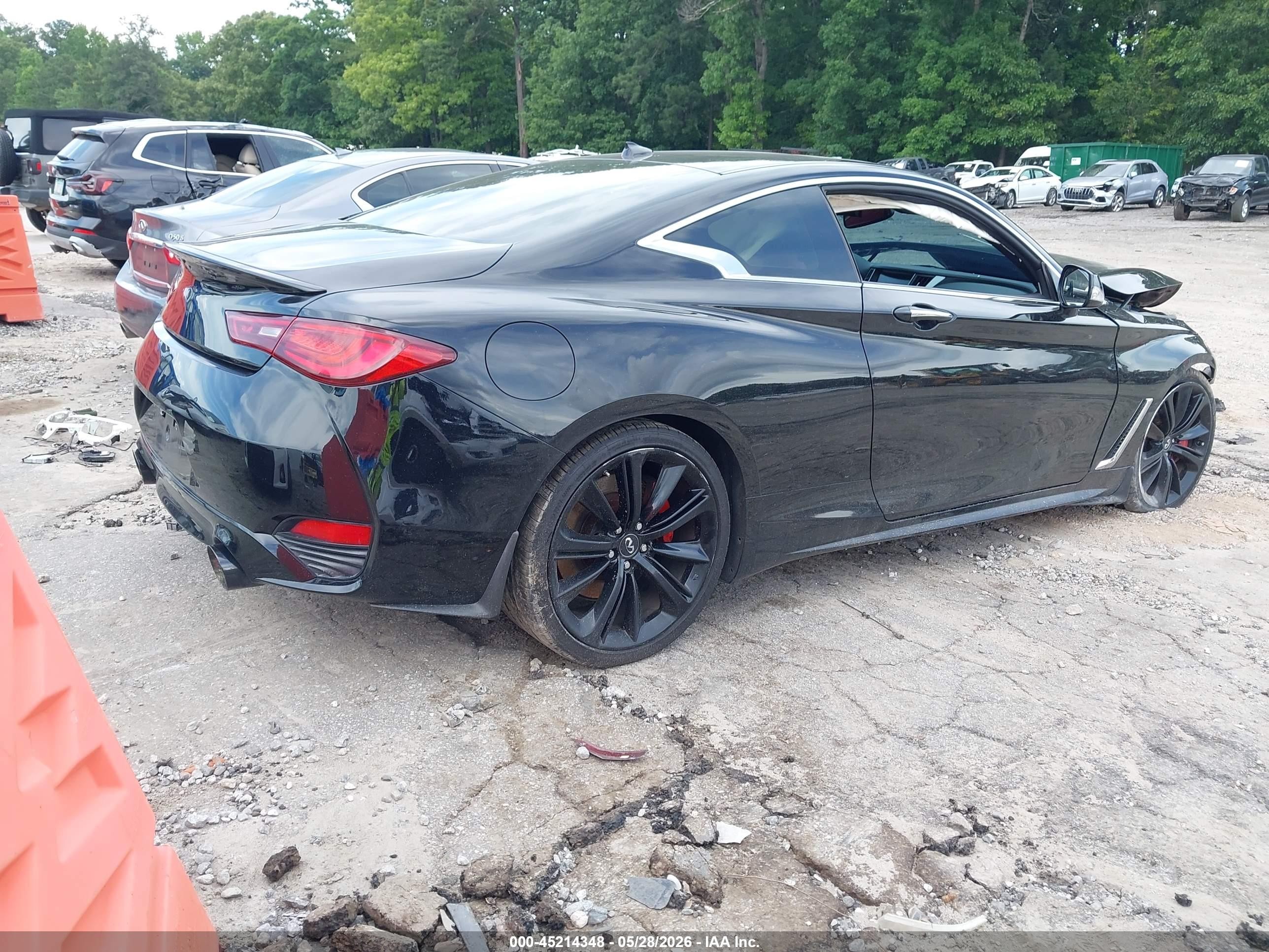 2018 Infiniti Q60 3.0t Red Sport 400 Black vin: JN1FV7EK4JM530872