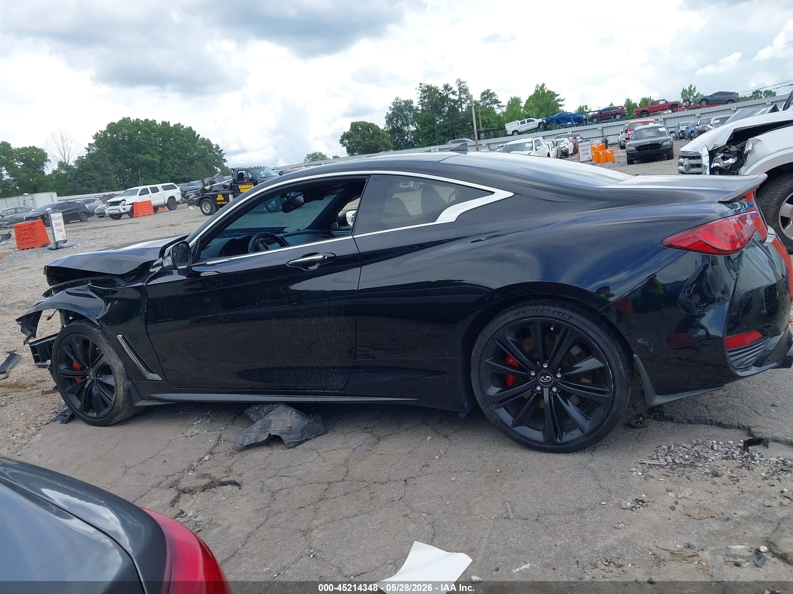 2018 Infiniti Q60 3.0t Red Sport 400 Black vin: JN1FV7EK4JM530872