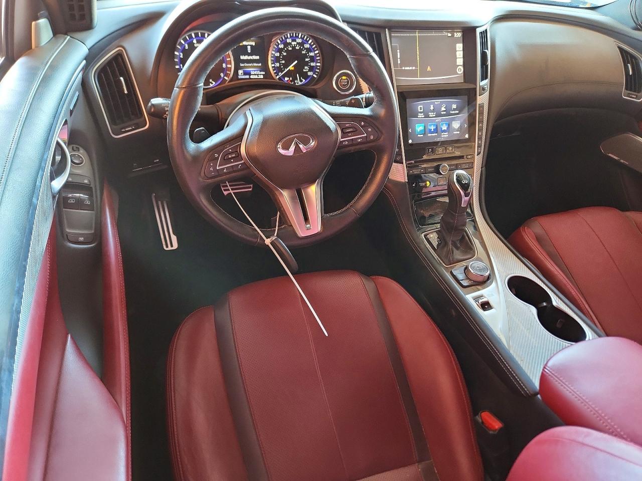 2019 Infiniti Q60 Red Sport 400 White vin: JN1FV7EK4KM360191