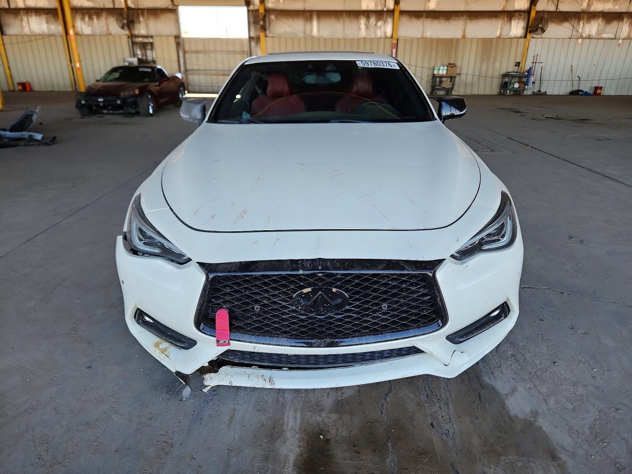 2019 Infiniti Q60 Red Sport 400 White vin: JN1FV7EK4KM360191